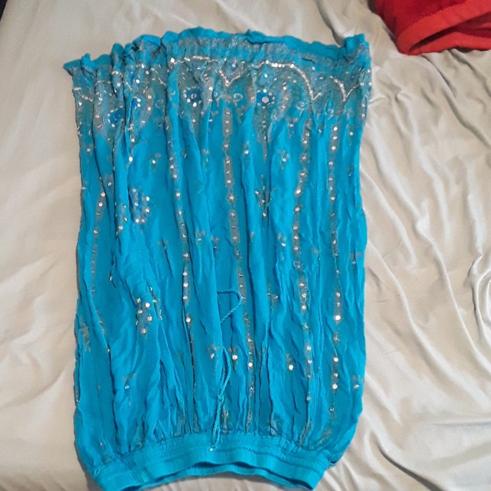Ornate Blue Skirt